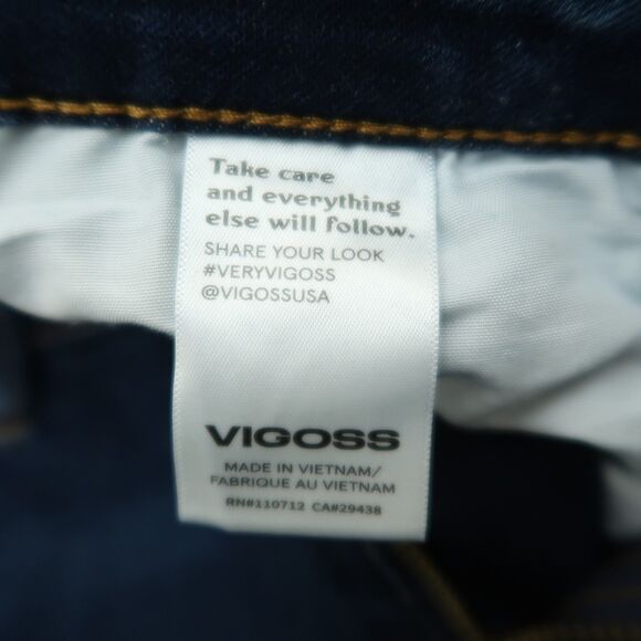 VIGOSS Jeans Women's 31 Mid-Rise Thompson Tomboy Skinny 28" Inseam Distressed - Picture 11 of 16